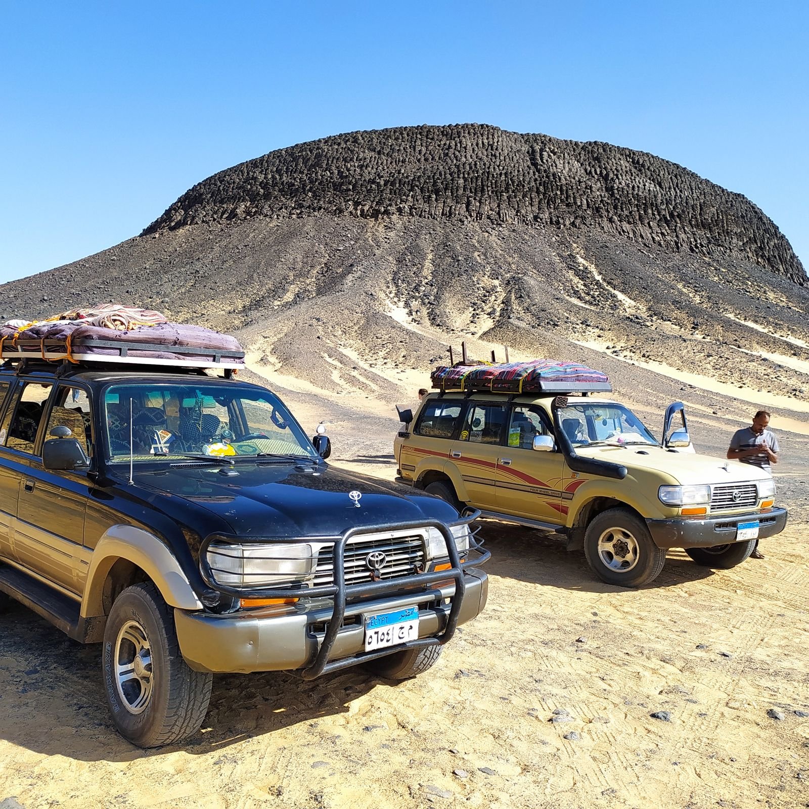 Black Desert volcanic hills near Bahariya Oasis